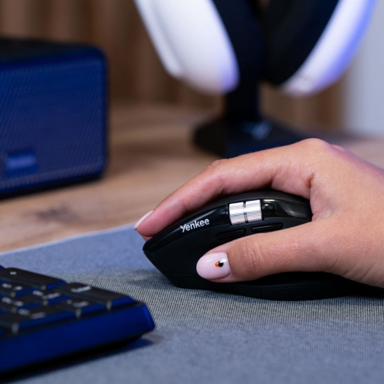 Mysz bezprzewodowa, akumulator, Dual 2xBT +USB2,4G Flying Scroll 