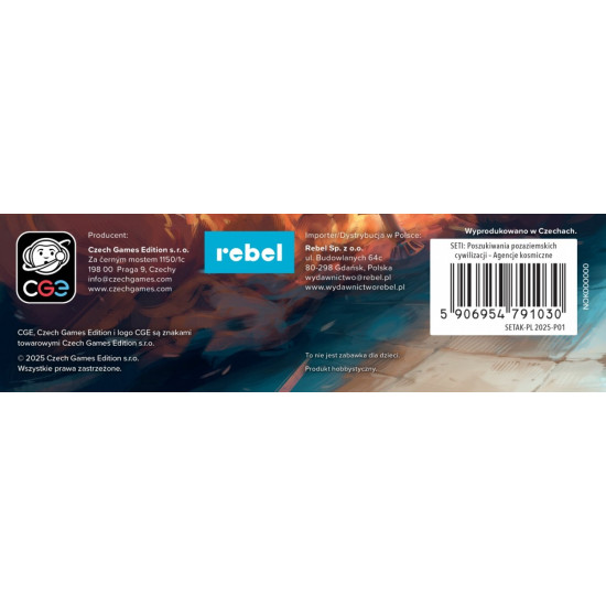 Gra SETI: Poszukiwania pozaziemskich cywilizacji - Agencje kosmiczne Dodatek