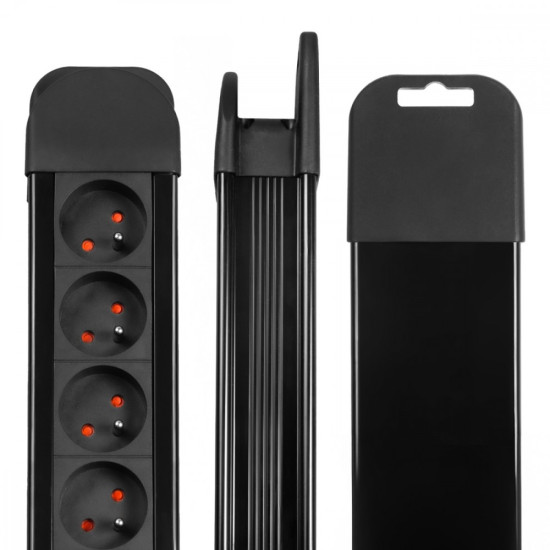 Listwa zasilająca 10 gniazd z 2 włącznikami Energy MCE10 zabezpieczenie i sygnalizacja przeciążenia 3680W