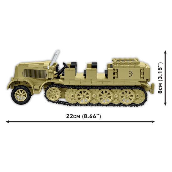 Klocki Sd.Kfz.8 Towing 8.8 cm Flak 36, 975 elementów
