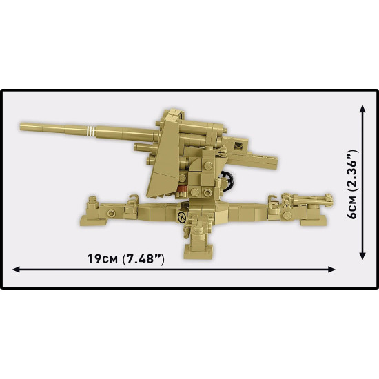 Klocki Sd.Kfz.8 Towing 8.8 cm Flak 36, 975 elementów