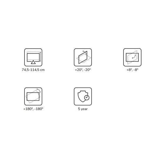 Uchwyt sufitowy do projektora CL25-550BL1  