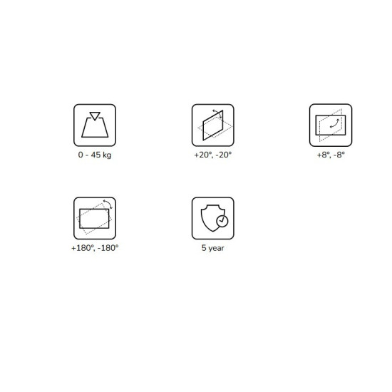 Uchwyt do projektora sufitowy CL25-530BL1