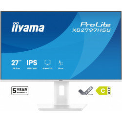 Monitor 27 cali XB2797HSU-W1 IPS, FHD, HDMI, DP, 120Hz, 2xUSBv3.2, 2xUSB-C, 350 CD, x2W, HAS 150/PIVOT, Biały