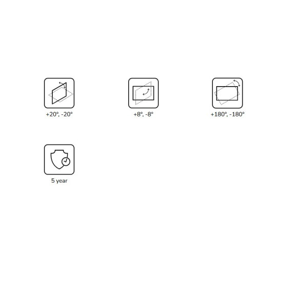 Uchwyt sufitowy do projektora CL25-530WH1 h:25,5 cm biały