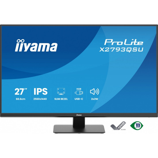 Monitor 27 cali X2793QSU-B1 IPS, QHD, HDMI, DP, 2xUSB 
