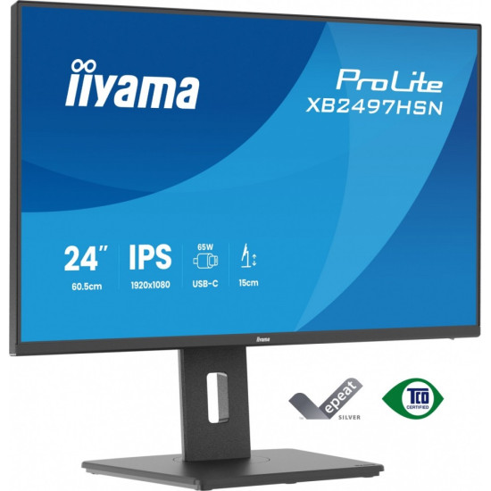 Monitor 24 cale XB2497HSN-B1 IPS, USB-C Dock,HDMI, DP, RJ45 