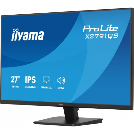 Monitor 27 cali X2791QS-B1 IPS, QHD, 120Hz, HDMI, DP, 2xUSB, 1500:1, 350cd, 2x2W, cienka ramka z 4 stron