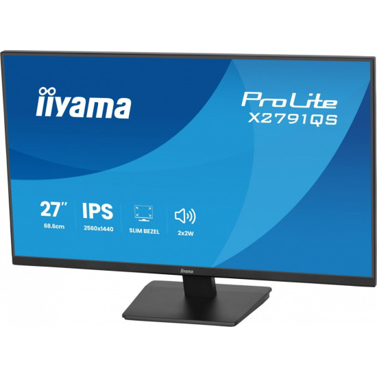 Monitor 27 cali X2791QS-B1 IPS, QHD, 120Hz, HDMI, DP, 2xUSB, 1500:1, 350cd, 2x2W, cienka ramka z 4 stron