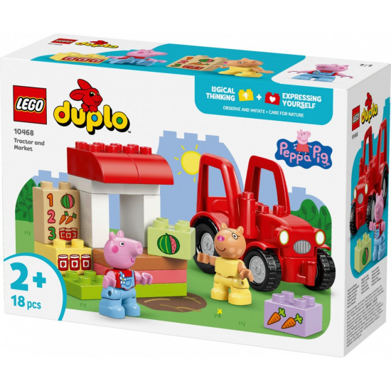 Klocki DUPLO Peppa Pig 10468 Ciągnik i rynek 