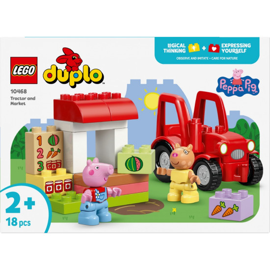 Klocki DUPLO Peppa Pig 10468 Ciągnik i rynek 