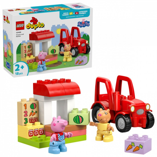 Klocki DUPLO Peppa Pig 10468 Ciągnik i rynek 