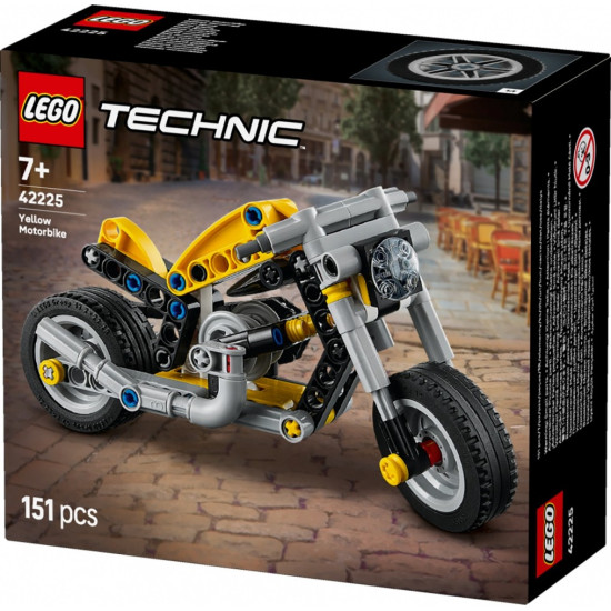 Klocki Technic 42225 Żółty motocykl 
