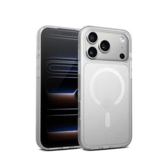 Etui Hybrid Matte Magnetic Etui MagSafe iPhone 17 Pro Max Białe