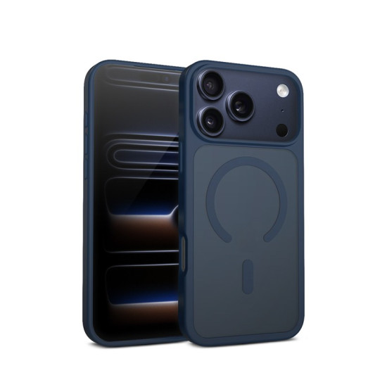 Etui Hybrid Matte Magnetic Etui MagSafe iPhone 17 Pro Granatowe