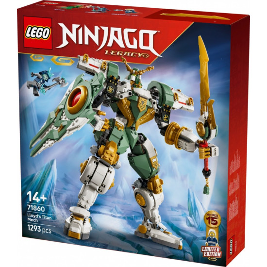 Klocki Ninjago 71860 Tytanowy mech Lloyda 15. rocznica 