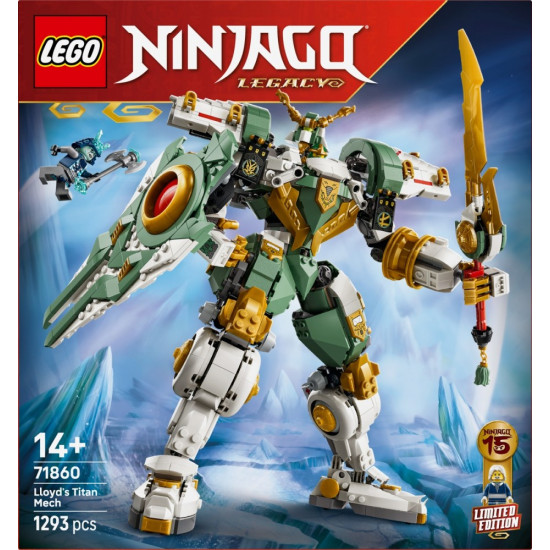 Klocki Ninjago 71860 Tytanowy mech Lloyda 15. rocznica 