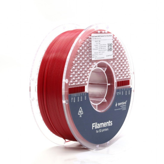 Filament ABS High Speed, 1,75 mm, 1 kg, czerwony