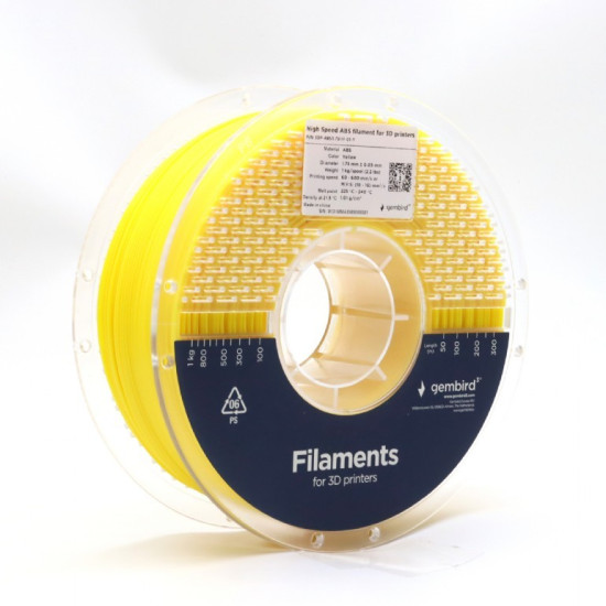 Filament ABS High Speed, 1,75 mm, 1 kg, żółty