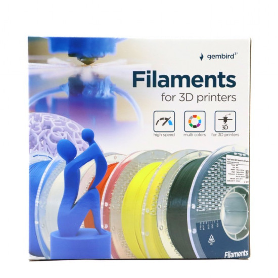 Filament ABS High Speed, 1,75 mm, 1 kg, żółty
