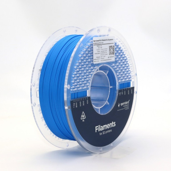Filament PLA High Speed, 1,75 mm, 1 kg, niebieski