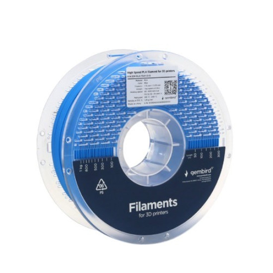 Filament PLA High Speed, 1,75 mm, 1 kg, niebieski