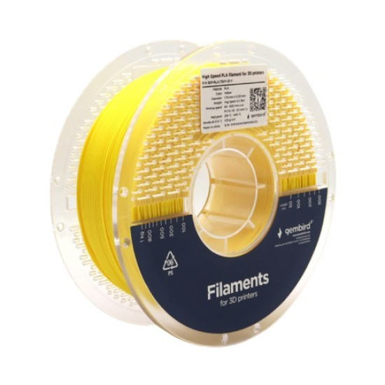Filament PLA High Speed, 1,75 mm, 1 kg, żółty