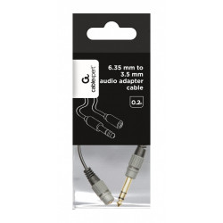 Adapter audio kabel 0,2m od 3,5mm do 6,35mm 