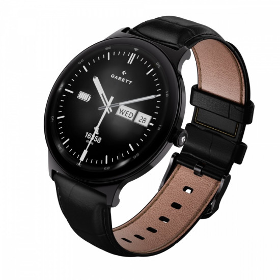 Smartwatch Quantum czarny stalowy 