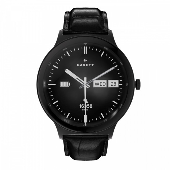 Smartwatch Quantum czarny stalowy 