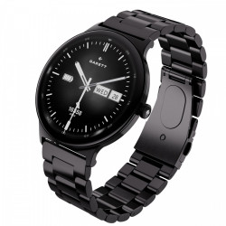 Smartwatch Quantum czarny stalowy 