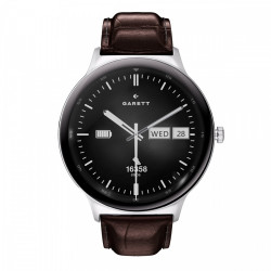 Smartwatch Quantum srebrny stalowy 