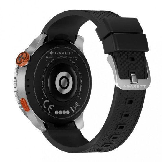 Smartwatch Compass GPS srebrny 