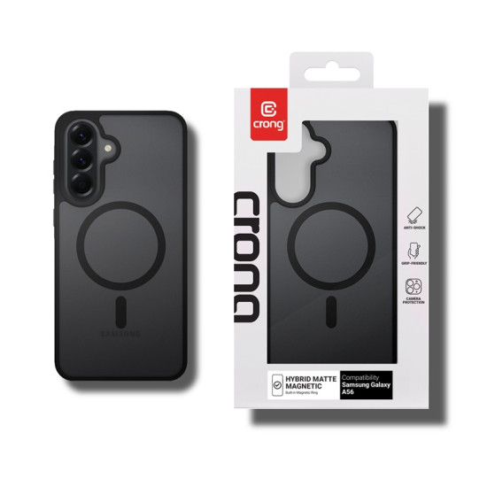Etui Hybrid Matte Magnetic Etui MagSafe Samsung Galaxy A56 Czarne