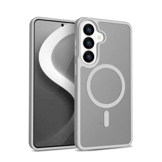 Etui Hybrid Matte Magnetic - MagSafe Samsung Galaxy S26 Szare