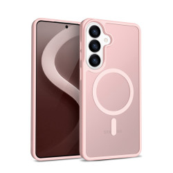 Etui Hybrid Matte Magnetic - MagSafe Samsung Galaxy S26 Różowe