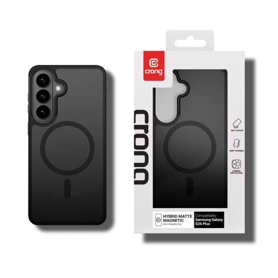 Euti Hybrid Matte Magnetic - MagSafe Samsung Galaxy S26+ Czarne