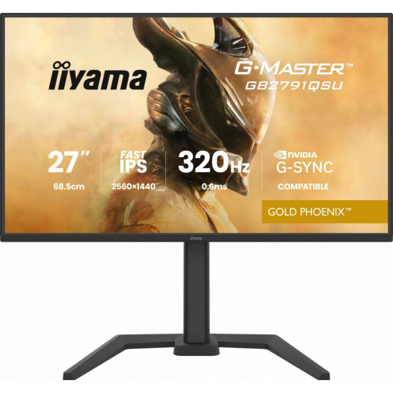 Monitor 25 cali GB2791QSU-B1 0.6ms,DP,2xHDMI 2.1 ,320Hz, Fast IPS,  WQHD,350 cd/m2, USB HUB x4 (2x Type-A, 2x Type-C), G-SYNC compatible - HDMI: 2