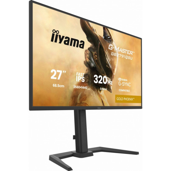 Monitor 25 cali GB2791QSU-B1 0.6ms,DP,2xHDMI 2.1 ,320Hz, Fast IPS,  WQHD,350 cd/m2, USB HUB x4 (2x Type-A, 2x Type-C), G-SYNC compatible - HDMI: 2