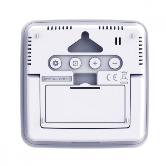 Stacja pogody bezprzewodowa GB169 temperatura, wilgotnosc, zegar, alarm, data, zasieg do 60m 