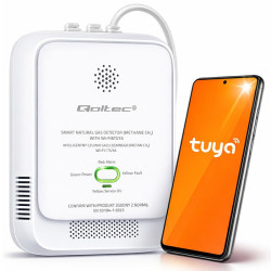 Czujnik wycieku gazu ziemnego | detektor CH4 | NG | Tuya | Wi-Fi | alarm 85dB | LED 