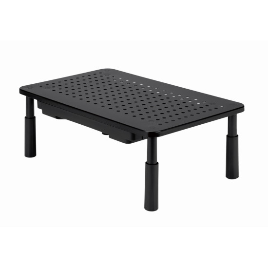 Podstawka regulowana pod monitor z szufladą