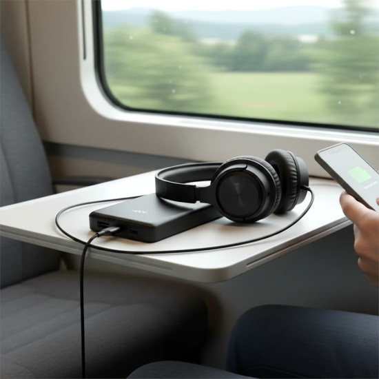 Powerbank 10 000 mAh 2X USB-C 1X USB 20W QC4.0 wyświetlacz LCD