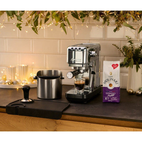 Ekspres ciśnieniowy kolbowy Lapressa stalowy