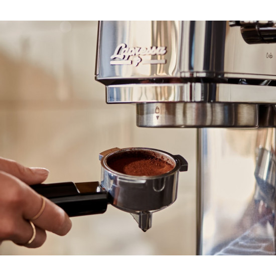 Ekspres ciśnieniowy kolbowy Lapressa stalowy