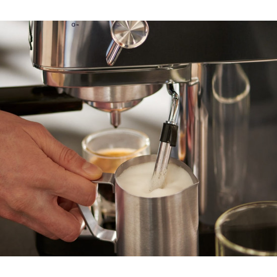 Ekspres ciśnieniowy kolbowy Lapressa stalowy