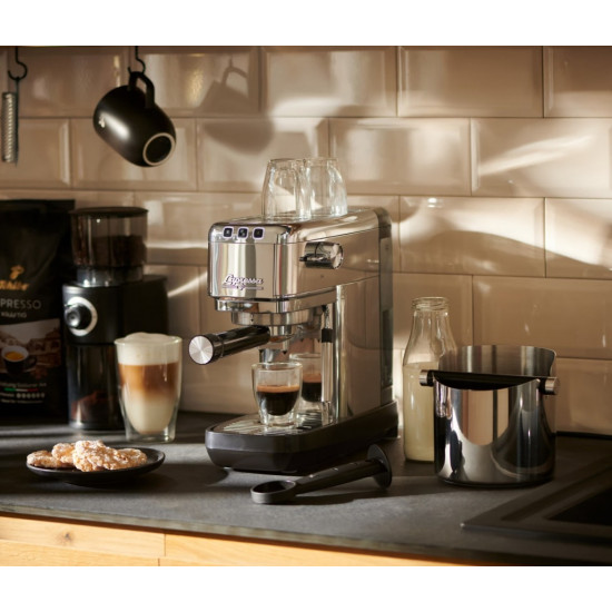 Ekspres ciśnieniowy kolbowy Lapressa stalowy