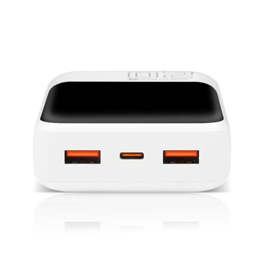 Powerbank 20 000 mAh 2X USB 1X USB-C 22,5W QC4.0 wyświetlacz LCD
