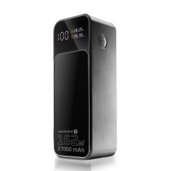 Powerbank 27 000 MAH 2X USB-C 1X USB 162,5W QC4+ wbudowana latarka wyświetlacz LCD