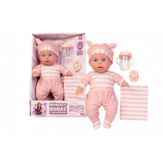 Lalka Natalia Bobas mówiący po polsku 30 cm